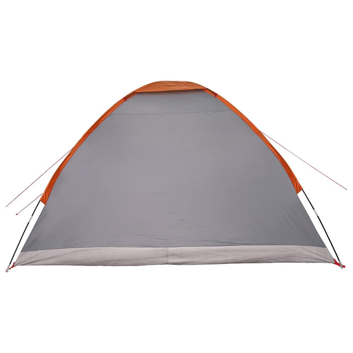 Cort de Camping Gri și Portocalie 4 persoane Poliester și oțel WALTI