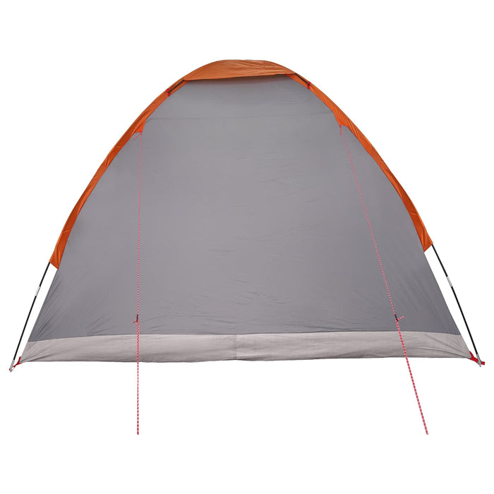 Cort de Camping Gri și Portocalie 4 persoane Poliester și oțel WALTI