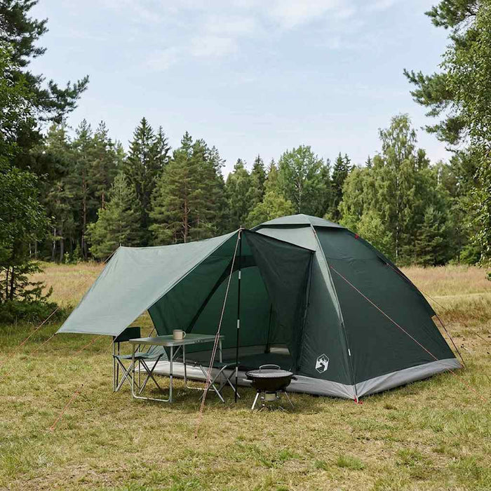 Cort de Camping Verde Army 275 x 215 x 125 cm Poliester și oțel WALTI