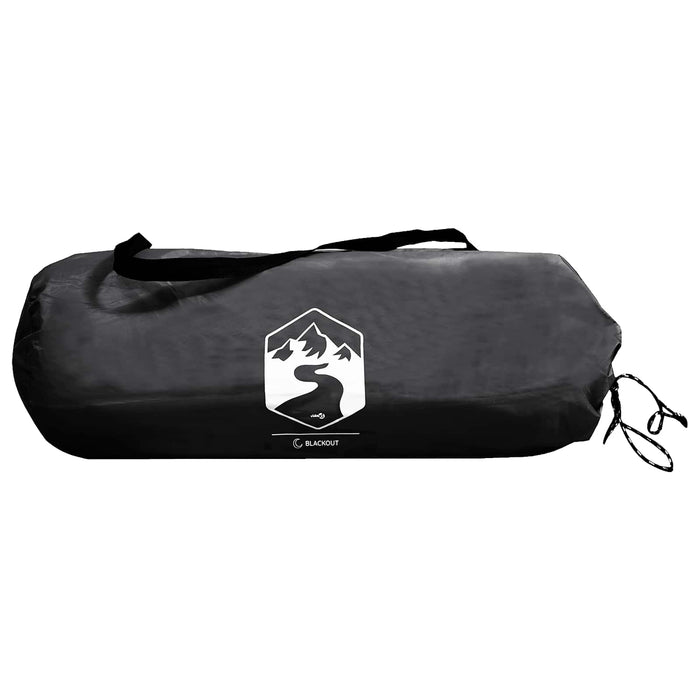 Cort de Camping cu acoperiș Alb Blackout 275 x 215 x 125 cm WALTI