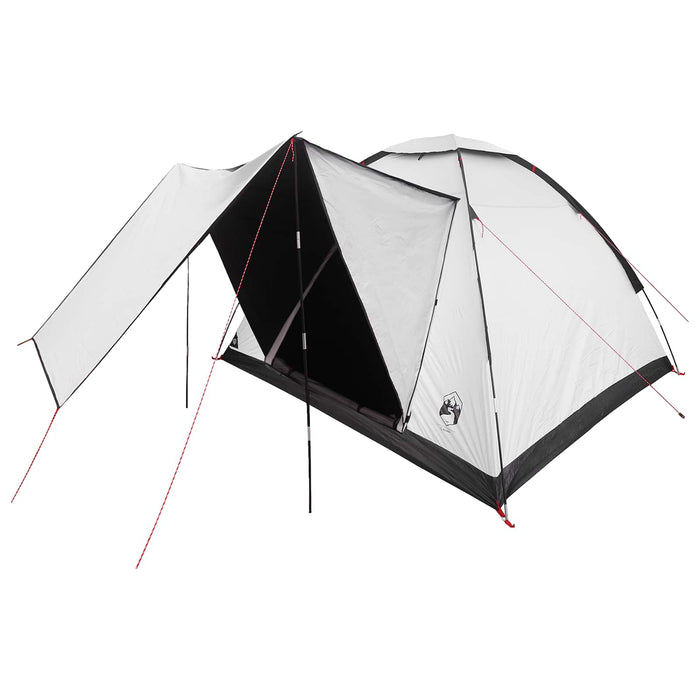 Cort de Camping cu acoperiș Alb Blackout 275 x 215 x 125 cm WALTI