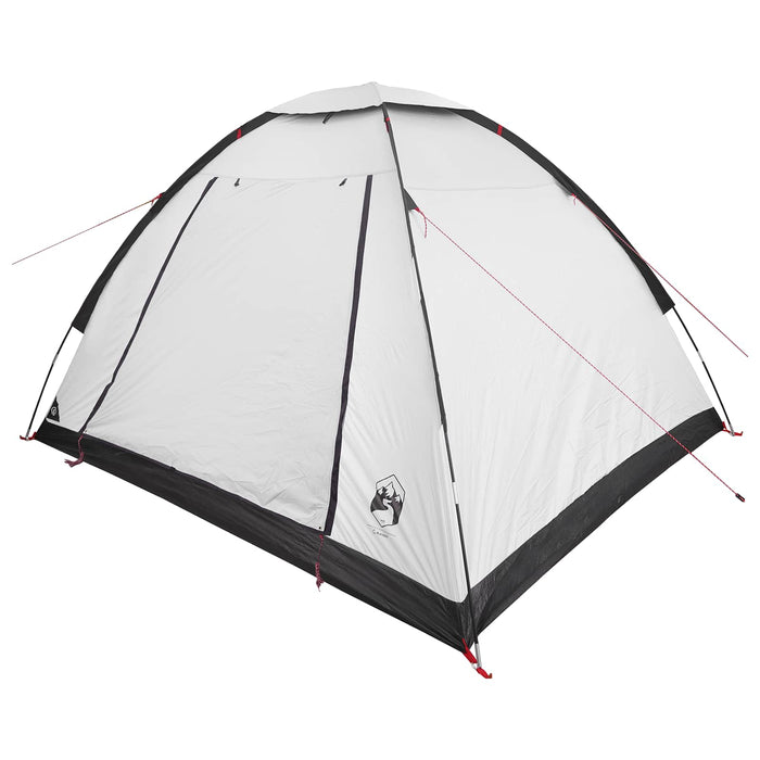 Cort de Camping cu acoperiș Alb Blackout 275 x 215 x 125 cm WALTI