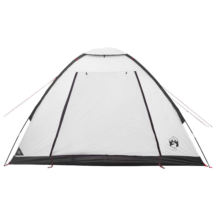 Cort de Camping cu acoperiș Alb Blackout 275 x 215 x 125 cm WALTI