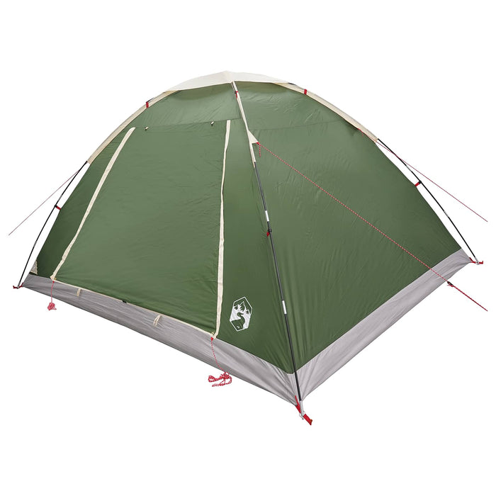 Cort de Camping cu acoperiș Verde 6 persoane Poliester și oțel WALTI