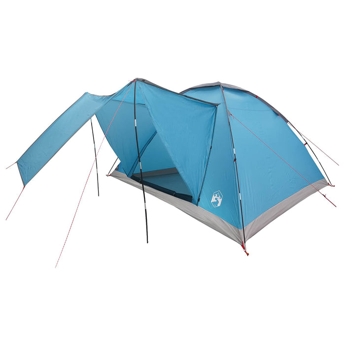 Cort de Camping albastru 6 persoane Poliester și oțel WALTI