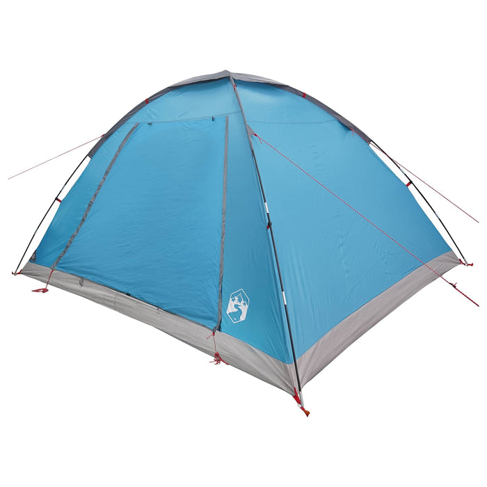 Cort de Camping albastru 6 persoane Poliester și oțel WALTI