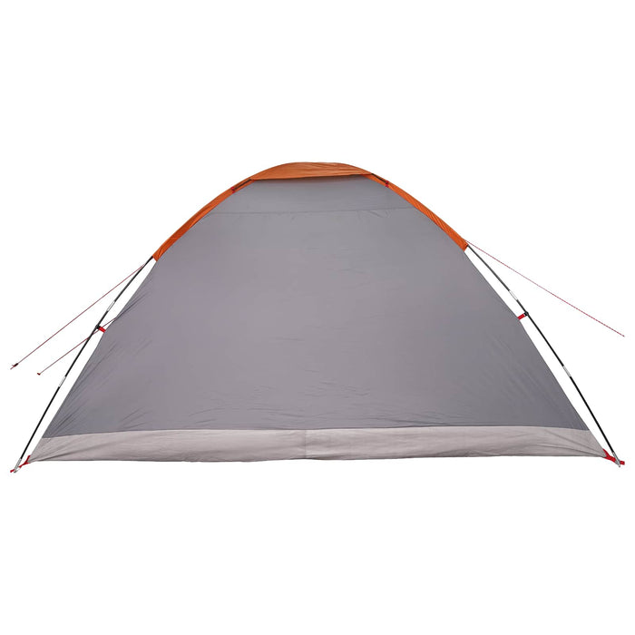 Cort de Camping Gri și Portocalie 6 persoane Poliester și oțel WALTI