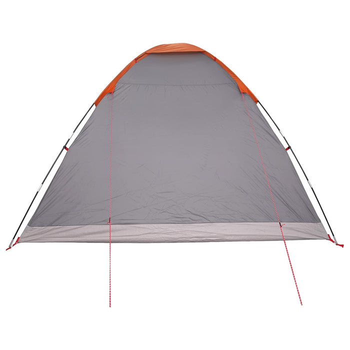 Cort de Camping Gri și Portocalie 6 persoane Poliester și oțel WALTI