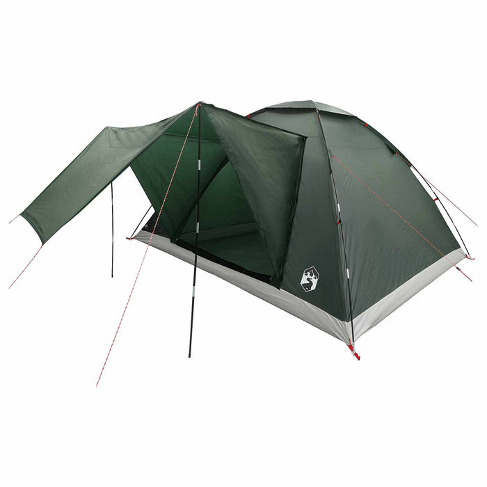 Cort de Camping Verde Army 335 x 275 x 180 cm Poliester și oțel WALTI