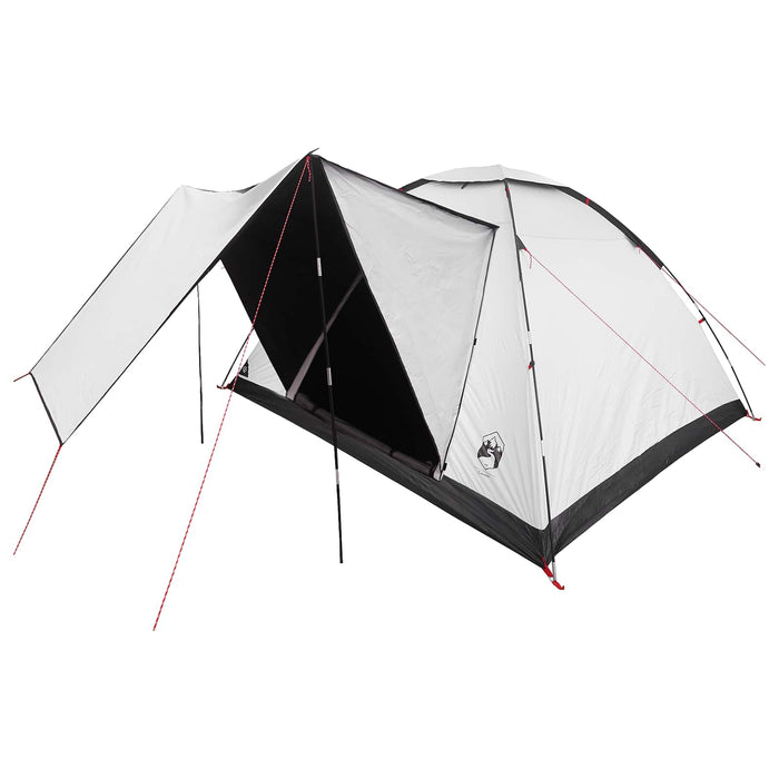 Cort de Camping cu acoperiș Alb Blackout 335 x 275 x 180 cm WALTI