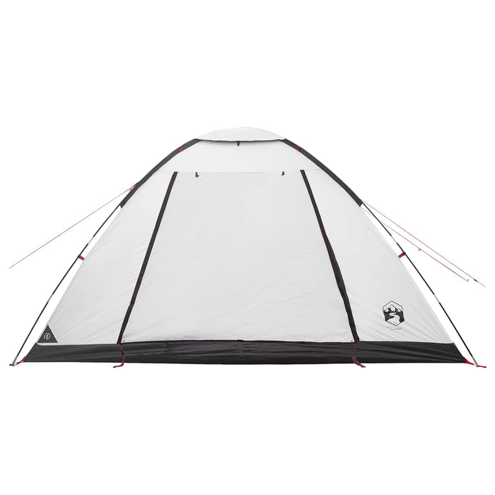 Cort de Camping cu acoperiș Alb Blackout 335 x 275 x 180 cm WALTI