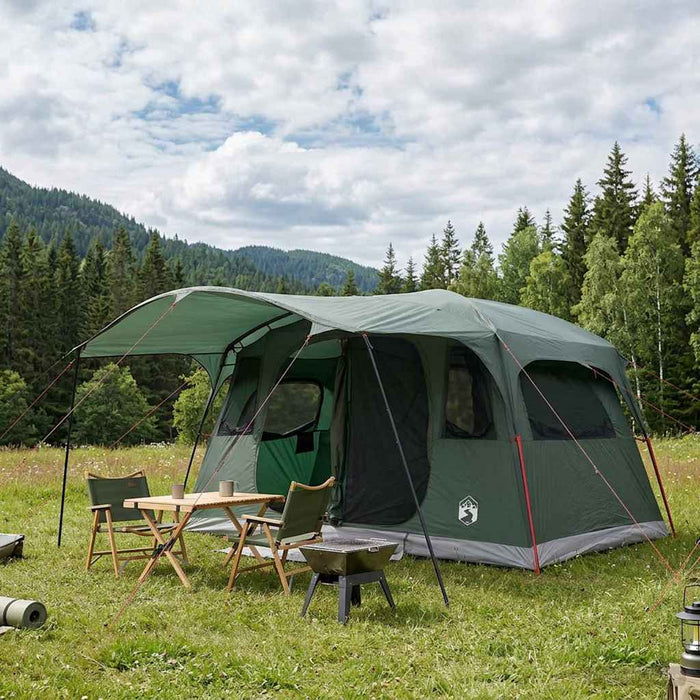 Cort tunel Verde Army 427 x 305 x 205 cm Poliester și oțel WALTI
