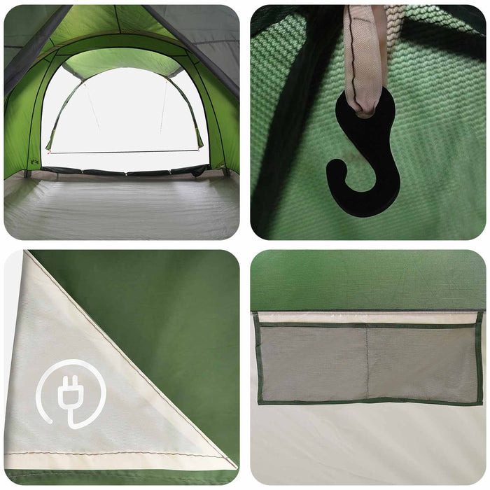 Cort tunel Verde 370 x 275 x 210 cm Poliester și oțel WALTI