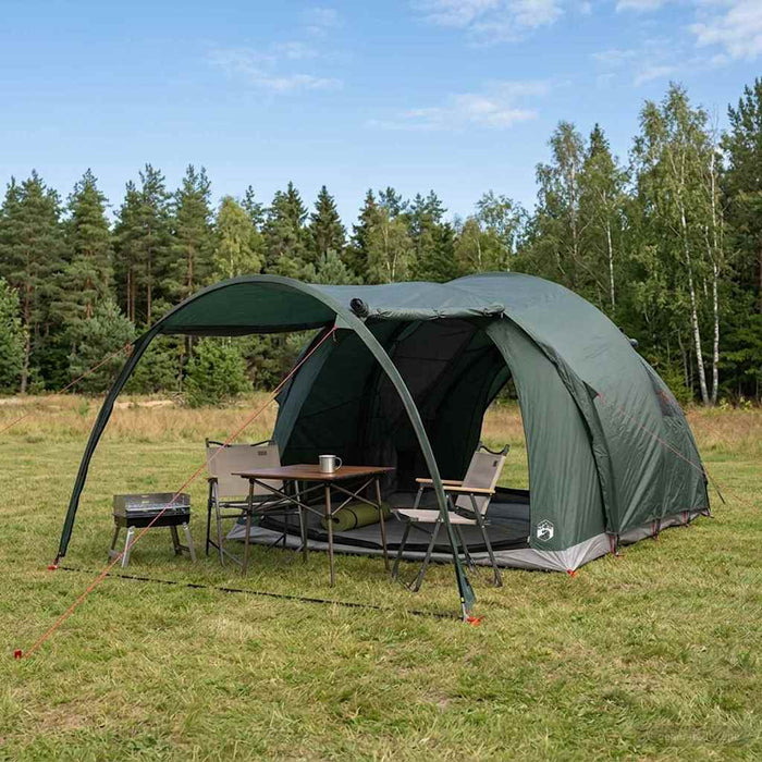 Cort tunel Verde Army 370 x 275 x 210 cm Poliester și oțel WALTI