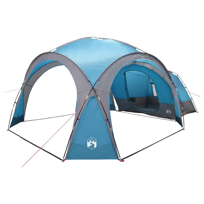 Cort lateral albastru 410 x 410 x 250 cm Poliester și oțel WALTI