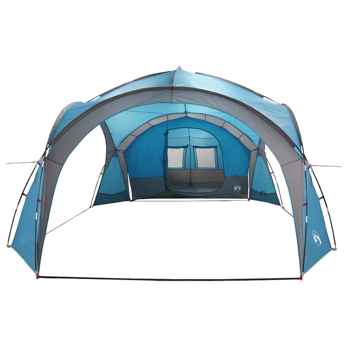 Cort lateral albastru 410 x 410 x 250 cm Poliester și oțel WALTI