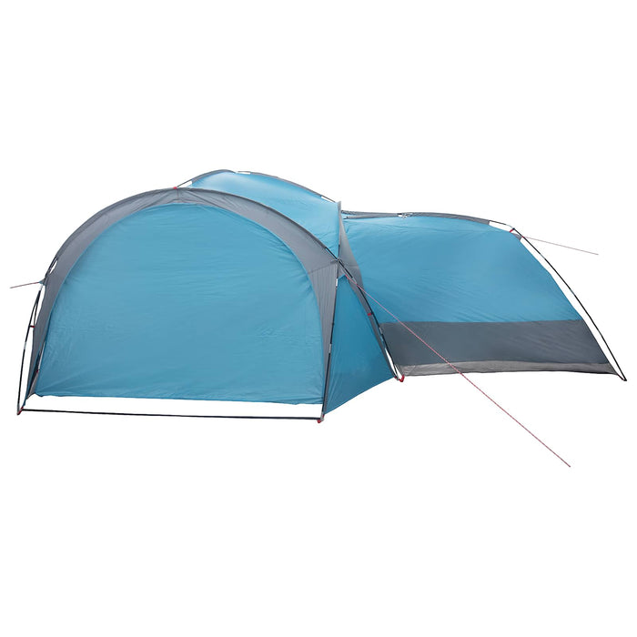 Cort lateral albastru 410 x 410 x 250 cm Poliester și oțel WALTI
