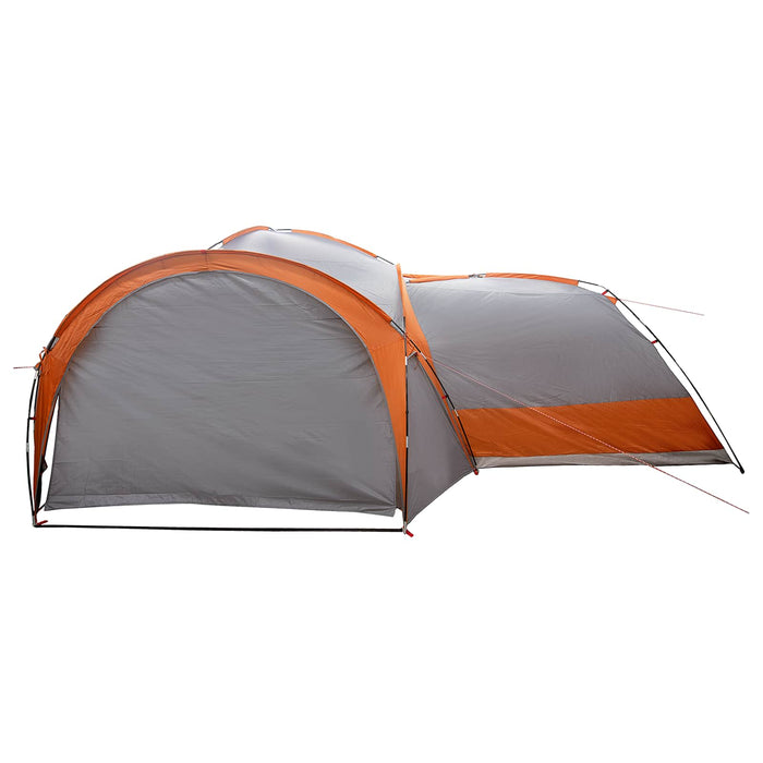 Cort lateral cu acoperiș Gri și Portocalie 410 x 410 x 250 cm WALTI