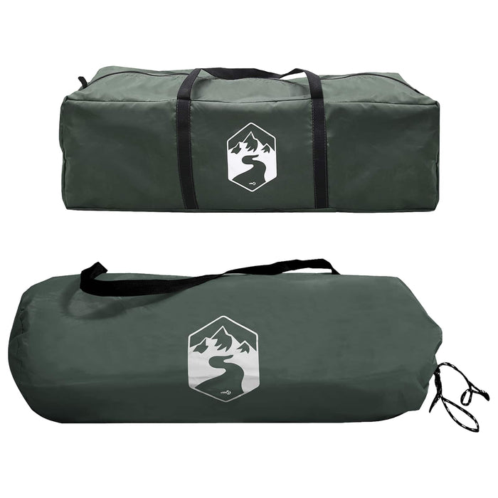 Cort lateral Verde Army 410 x 410 x 250 cm Poliester și oțel WALTI