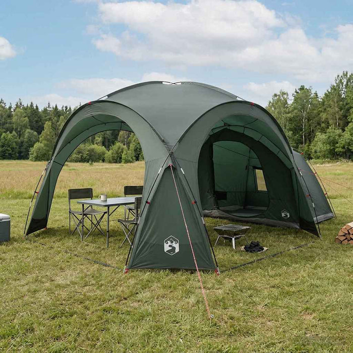 Cort lateral Verde Army 410 x 410 x 250 cm Poliester și oțel WALTI