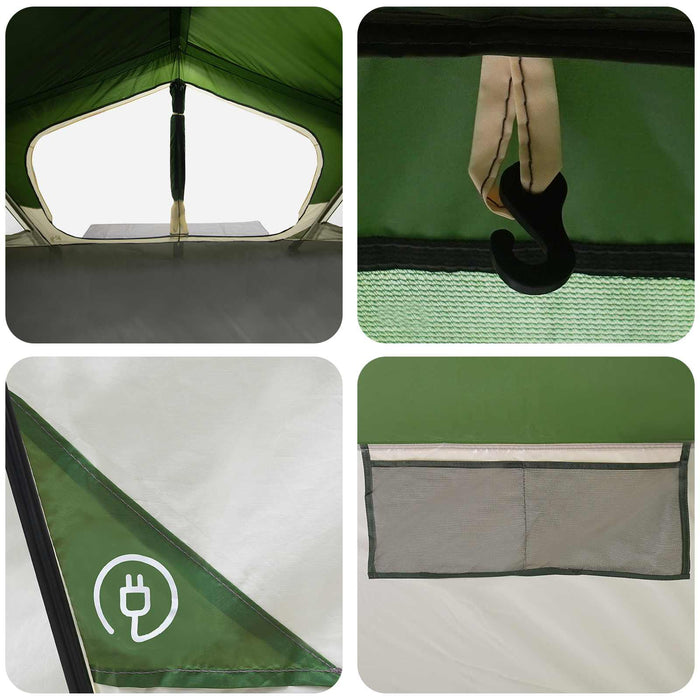 Tent Cabină Verde 480 x 273 x 205 cm Poliester și oțel WALTI