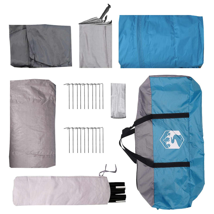 Tent Cabină albastru 480 x 273 x 205 cm Poliester și oțel WALTI