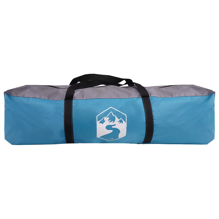Cort Instant albastru 305 x 215 x 140 cm Poliester și oțel WALTI