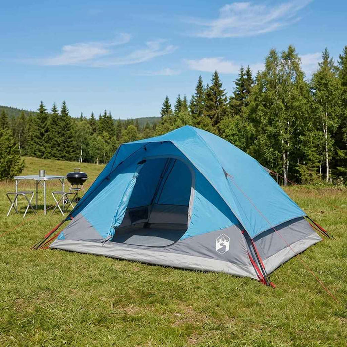Cort Instant albastru 305 x 215 x 140 cm Poliester și oțel WALTI