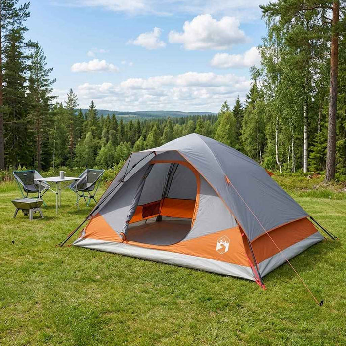 Cort Instant cu acoperiș Gri și Portocalie 305 x 215 x 140 cm WALTI