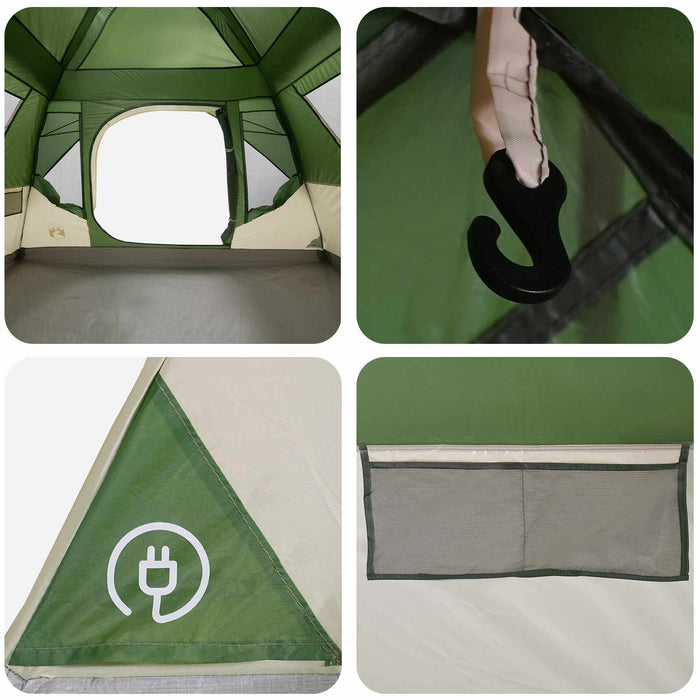 Cort Instant Verde 305 x 275 x 190 cm Poliester și oțel WALTI