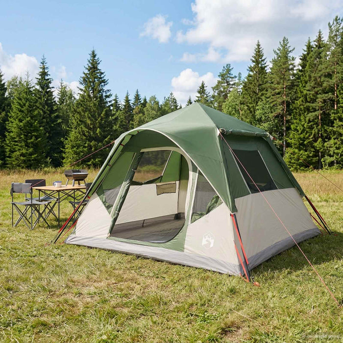 Cort Instant Verde 305 x 275 x 190 cm Poliester și oțel WALTI