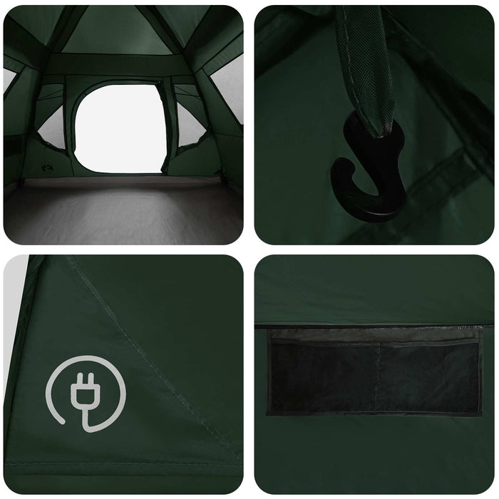 Cort Instant Verde Army 305 x 275 x 190 cm Poliester și oțel WALTI