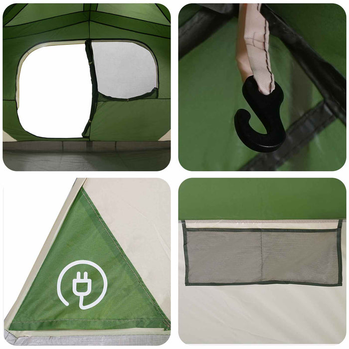 Cort Instant Verde 365 x 380 x 200 cm Poliester și oțel WALTI