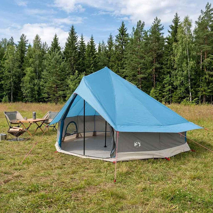 Cort Tipi albastru 700 x 700 x 395 cm Poliester și oțel WALTI