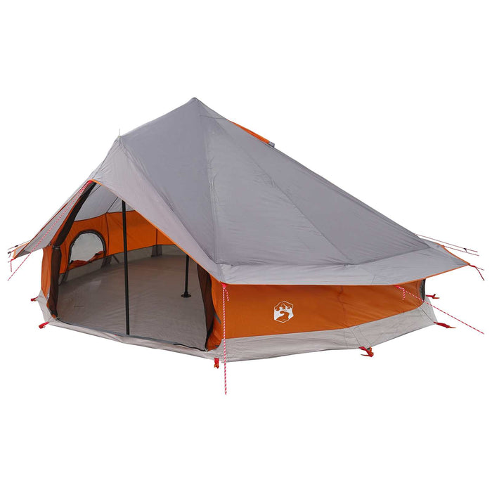 Cort Tipi cu acoperiș Gri și Portocalie 700 x 700 x 395 cm WALTI