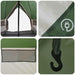 Cort Tipi cu acoperiș Verde 250 x 250 cm Poliester și oțel - WALTI WALTI