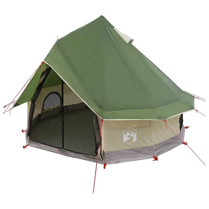 Cort Tipi cu acoperiș Verde 250 x 250 cm Poliester și oțel - WALTI WALTI