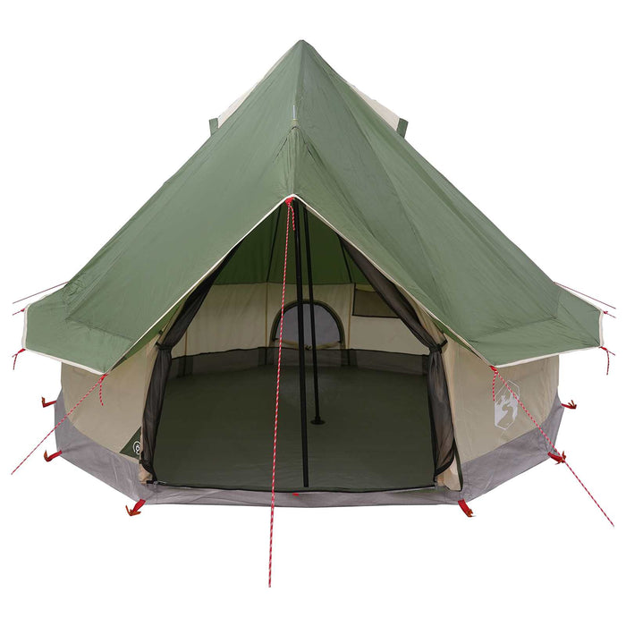 Cort Tipi cu acoperiș Verde 250 x 250 cm Poliester și oțel - WALTI WALTI