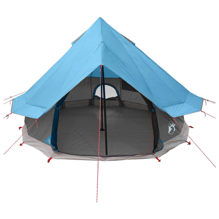 Cort Tipi cu acoperiș albastru 250 x 250 cm Poliester și oțel WALTI
