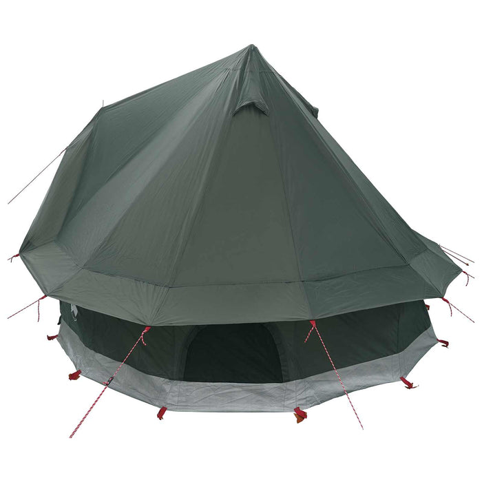 Cort Tipi cu acoperiș Verde Army 250 x 250 cm Poliester și oțel WALTI