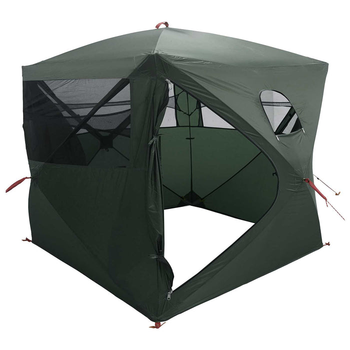 Cort de vânătoare cu acoperiș Verde Army 143 x 143 x 165 cm WALTI