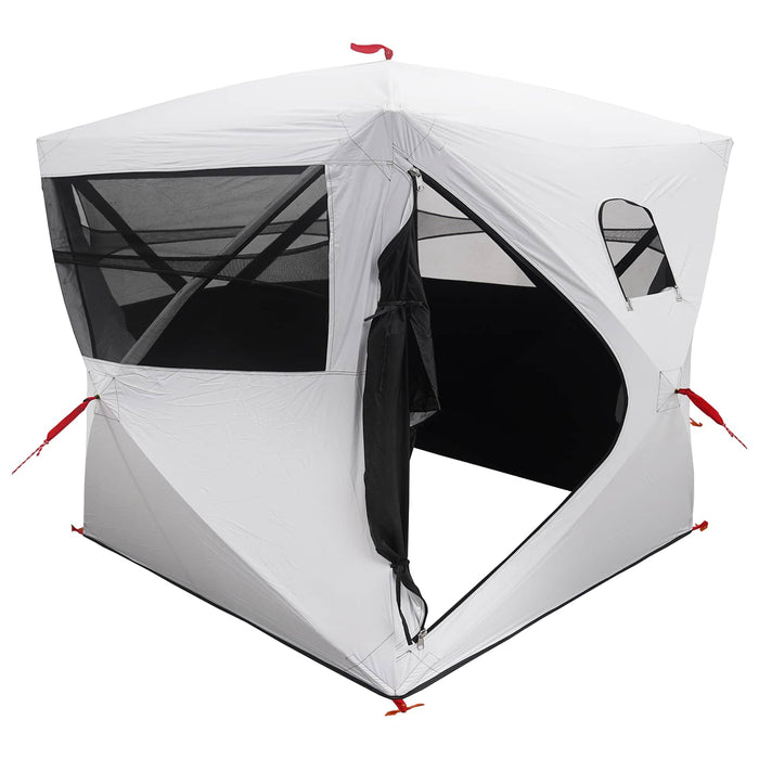 Cort de vânătoare cu acoperiș Alb Blackout 143 x 143 x 165 cm WALTI