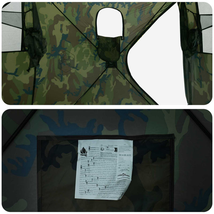 Cort de vânătoare Camuflaj 143 x 143 x 165 cm Poliester și oțel - WALTI WALTI