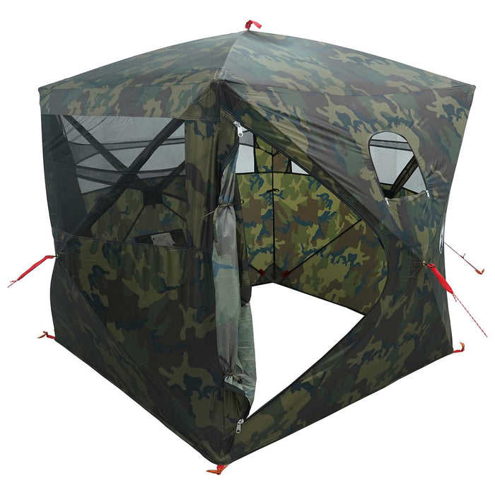 Cort de vânătoare Camuflaj 143 x 143 x 165 cm Poliester și oțel - WALTI WALTI