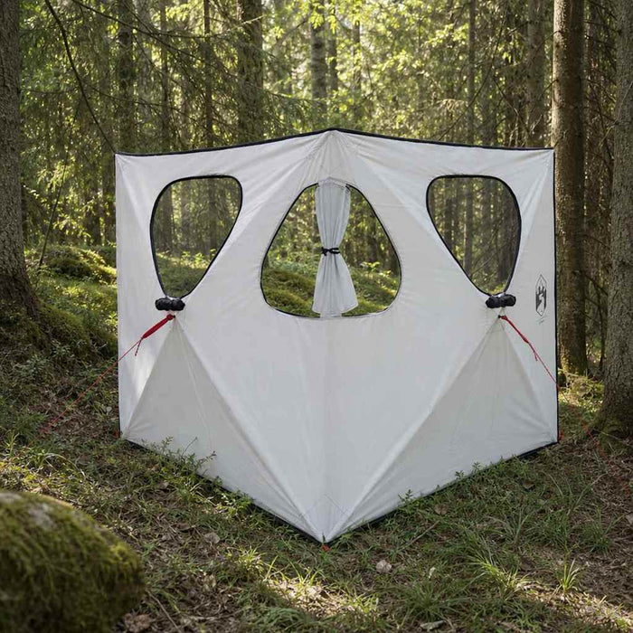 Cort de vânătoare cu acoperiș Alb Blackout 145 x 145 x 150 cm WALTI
