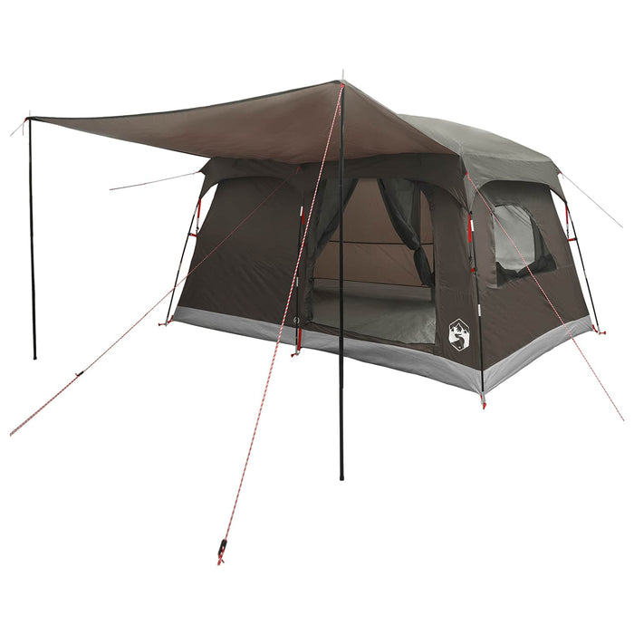 Cort de Familie Culoare Maro Gri 320 x 210 x 180 cm Poliester WALTI