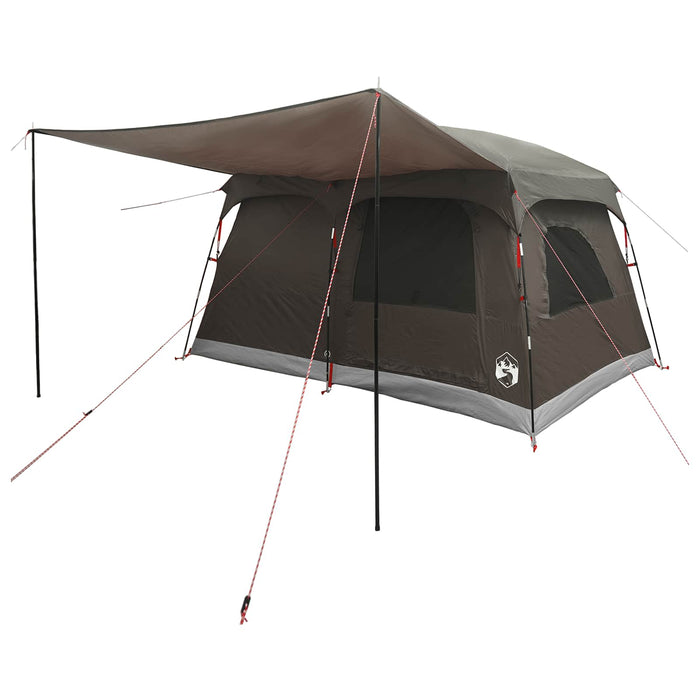 Cort de Familie Culoare Maro Gri 320 x 210 x 180 cm Poliester WALTI