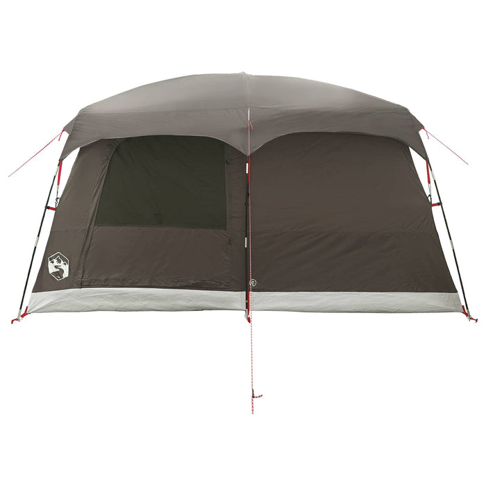 Cort de Familie Culoare Maro Gri 320 x 210 x 180 cm Poliester WALTI