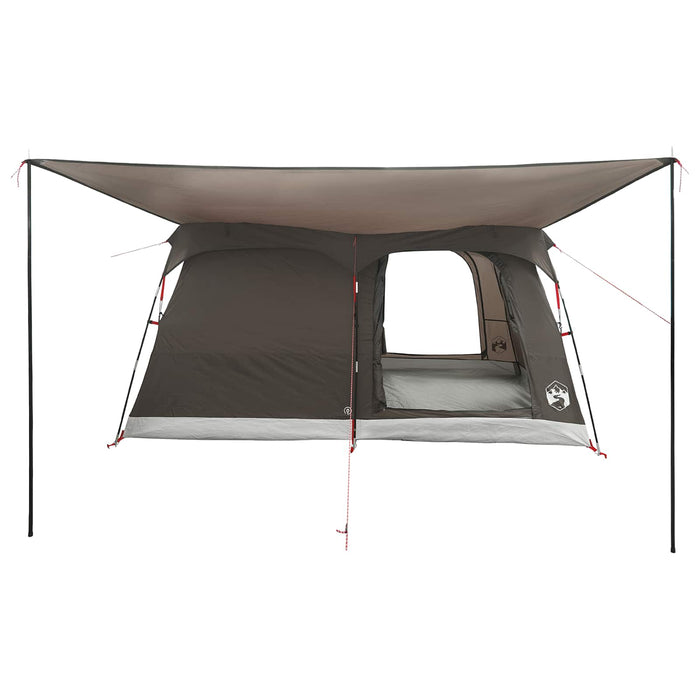 Cort de Familie Culoare Maro Gri 320 x 210 x 180 cm Poliester WALTI