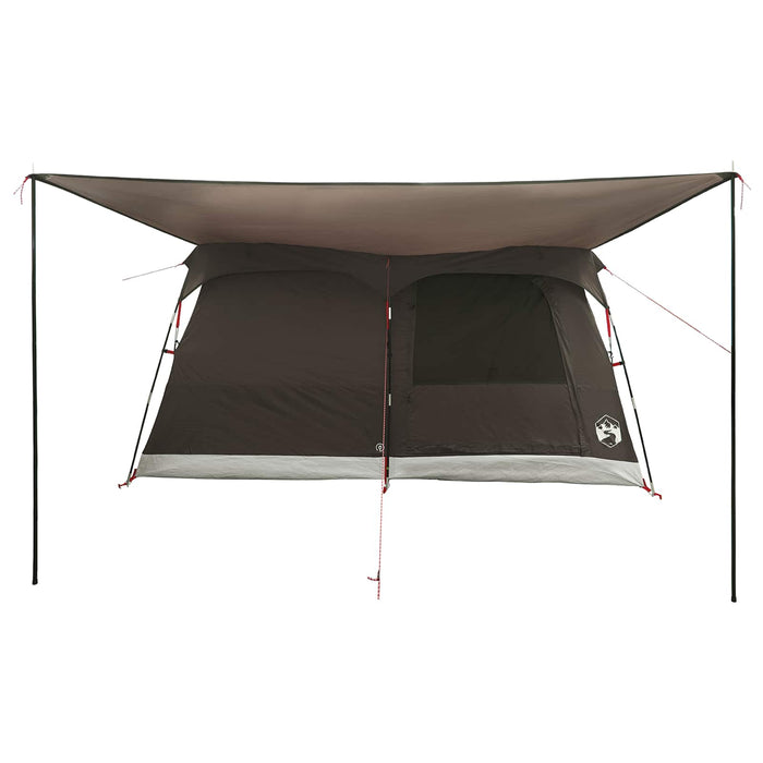 Cort de Familie Culoare Maro Gri 320 x 210 x 180 cm Poliester WALTI